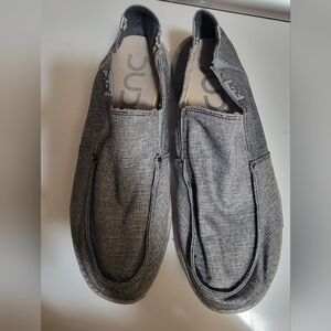 Mens Hey Dude Chan Stretch Steel Color Size 10  Good Condition